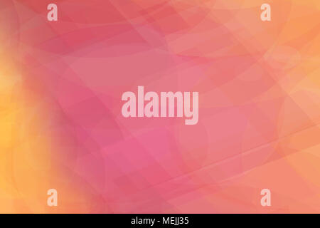Abstract pink and yellow background image with lines and curves Stock Photo