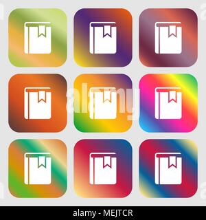 Book bookmark icon Stock Vector