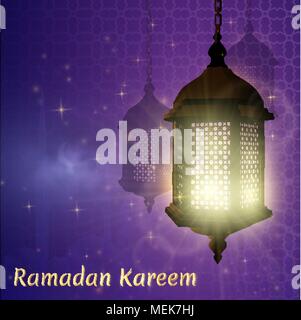 Ramadan. Muslim illustration with ramadan for decorative design. Stock Vector