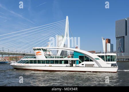 excursion boat MARCO POLO of Spido on the river Nieuwe Maas in Rotterdam, Netherlands Stock Photo