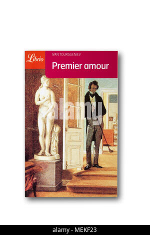 "Premier Amour" (First Love) novella by Ivan Turgenev Stock Photo