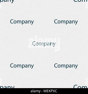 company sign icon. tradition symbol. Business abstract circle logo. Seamless abstract background with geometric shapes. Vector illustration Stock Vector