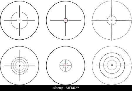 Sniper scope. vector illustration Stock Vector