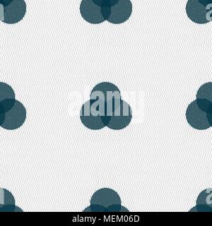 Color scheme icon sign. Seamless abstract background with geometric shapes. Vector illustration Stock Vector
