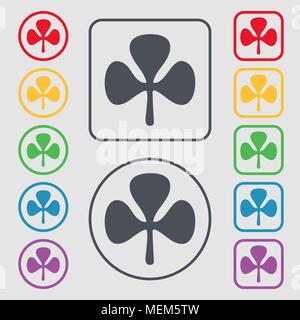 Vector Round Clover Frame Illustration For St. Patrick’s Day Isolated ...