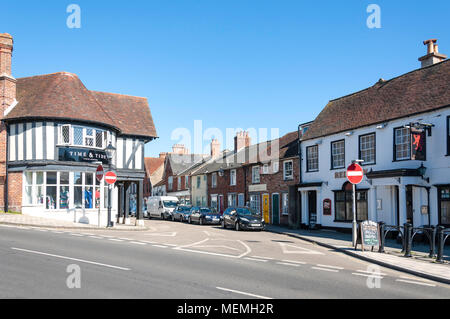 High Street, Milford-on-Sea, Hampshire, England, United Kingdom Stock Photo