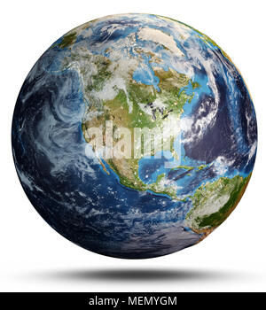 Planet Earth from space 3d rendering Stock Photo - Alamy