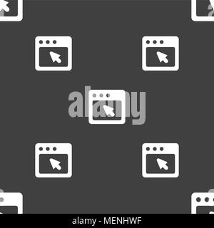 the dialog box icon sign. Seamless pattern on a gray background. Vector illustration Stock Vector
