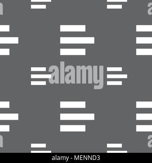 Left-aligned icon sign. Seamless pattern on a gray background. Vector ...