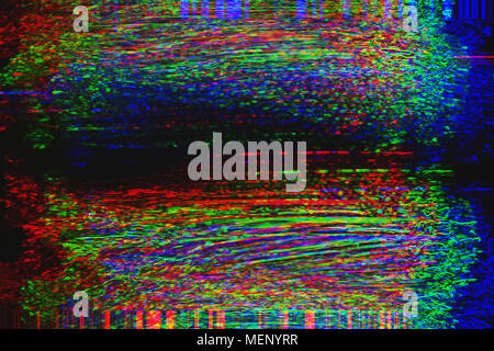 Test Screen Glitch Texture Stock Photo