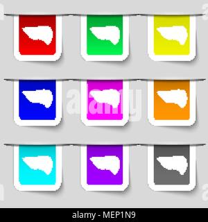 Liver icon sign. Set of multicolored modern labels for your design. Vector illustration Stock Vector