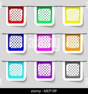 Modern Chess board icon sign. Set of multicolored modern labels for your design. Vector illustration Stock Vector