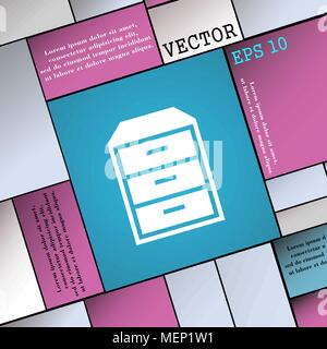 nightstand icon sign. Modern flat style for your design. Vector illustration Stock Vector