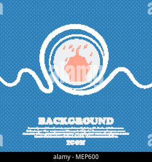 old analog radio sign. Blue and white abstract background flecked with space for text and your design. Vector illustration Stock Vector