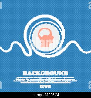 larynx, Medical Doctors Otolaryngology sign. Blue and white abstract background flecked with space for text and your design. Vector illustration Stock Vector