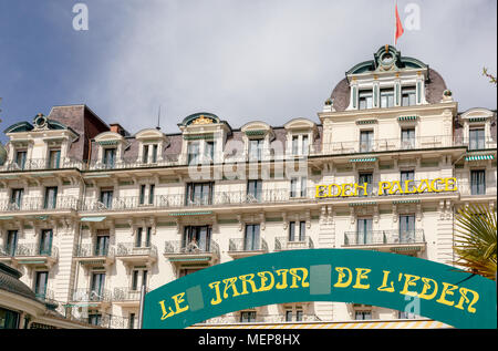 Hotel Eden Palace Au Lac, Montreux, Switzerland Stock Photo