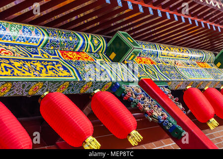 Decorative abstract image of a building at a Buddhist Temple Stock Photo