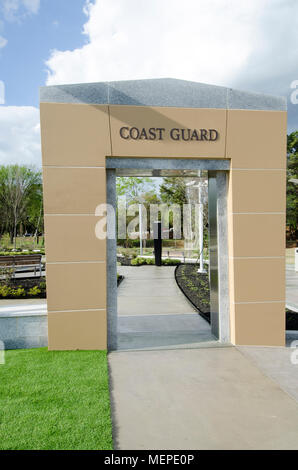 FAYETTEVILLE, NC - March 22, 2012: North Carolina Veterans Park Coast Guard Stock Photo