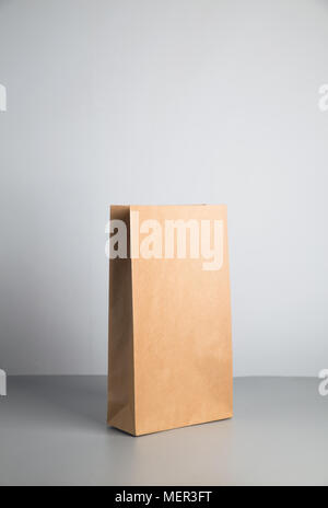 Blank brown kraft paper pouch bag coffee beans with transparent window ...