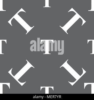 Text edit icon sign. Seamless pattern on a gray background. Vector illustration Stock Vector