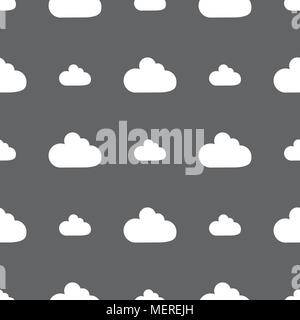 Rockfall icon. Seamless pattern on a gray background. Vector illustration Stock Vector