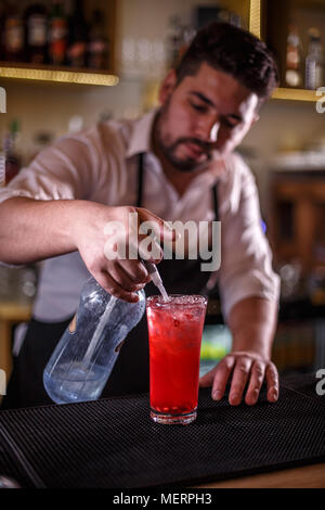 preparing fresh pomegranate Stock Photo - Alamy