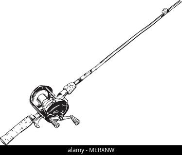 Fishing Reel 5 - Retro Clipart Illustration Stock Vector Image & Art - Alamy