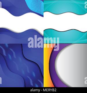 Collection of abstract multicolored backgrounds. Eps 10 design. vector  illustration Stock Vector