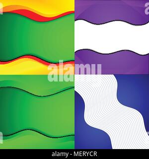 Collection of abstract multicolored backgrounds. Eps 10 design. vector  illustration Stock Vector