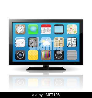Smart TV vector Stock Vector