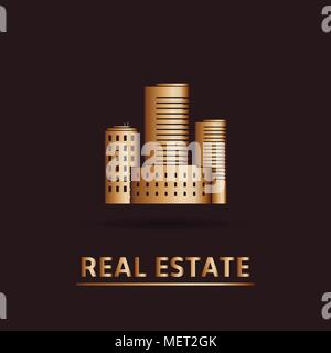 Real Estate vector logo design template Stock Vector