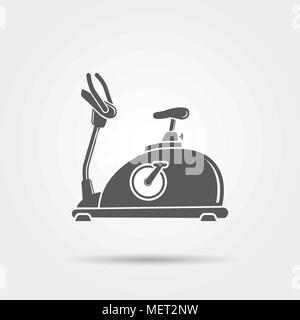 Exercise Bike Icon Stock Vector