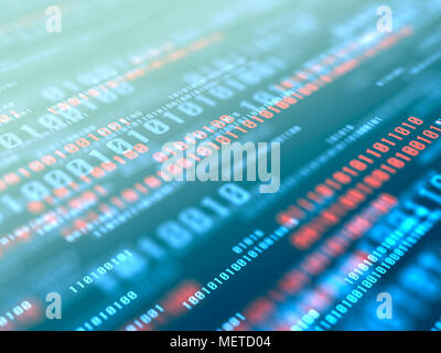 Jumbled Digital Numbers Stock Photo