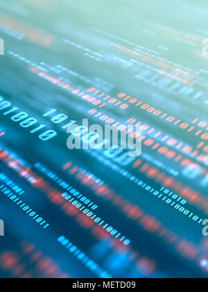 Jumbled Digital Numbers Stock Photo