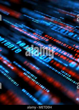 Jumbled Digital Numbers Stock Photo