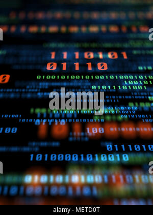 Jumbled Digital Numbers Stock Photo