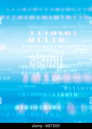 Jumbled Digital Numbers Stock Photo