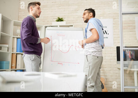 Talented Managers Having Project Discussion Stock Photo