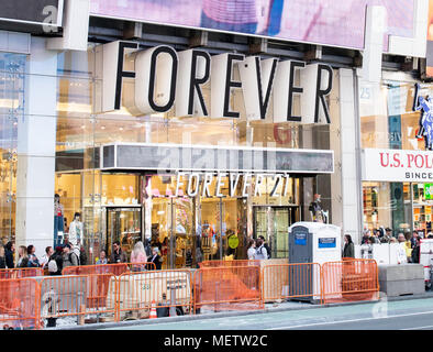 Atmosphere at the Forever 21 new Times Square location at Forever