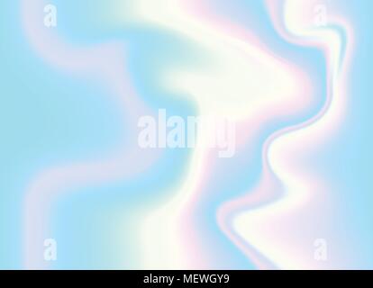 A Light iridescent holographic foil pattern texture background. Vector illustration. Stock Vector
