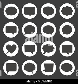 Speech bubble icons. Vector illustration Stock Vector