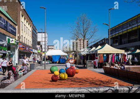 Hemel Hempstead old&new towns part of the borough of Dacorum in Hertfordshire and is a London commuter town, England, U.K. Stock Photo