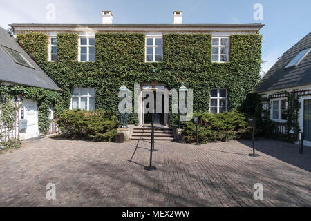 The Louisiana Museum of Modern Art is an art museum located on the shore of the Øresund Sound in Humlebæk, just north of Copenhagen, Denmark Stock Photo