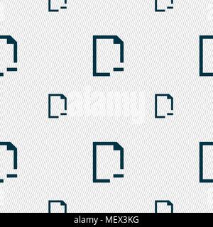 Remove Folder icon sign. Seamless pattern with geometric texture. Vector illustration Stock Vector