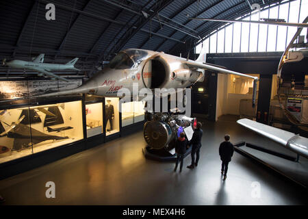 Flight exhibit with Hawker P1127 from 1960, which was the precursor to ...