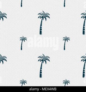 Palm sign. Seamless pattern with geometric texture. Vector illustration Stock Vector