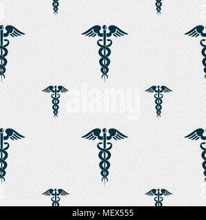 medicine sign. Seamless pattern with geometric texture. Vector illustration Stock Vector