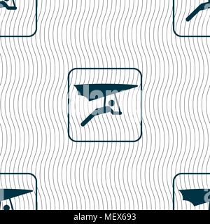 hang-gliding sign. Seamless pattern with geometric texture. Vector illustration Stock Vector