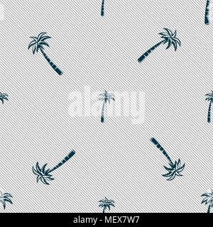 Palm sign. Seamless pattern with geometric texture. Vector illustration Stock Vector