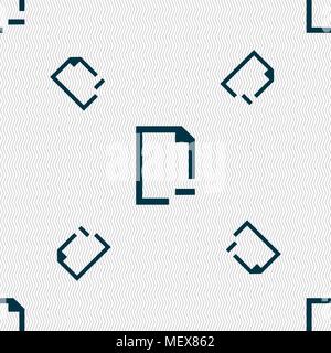 Remove Folder icon sign. Seamless pattern with geometric texture. Vector illustration Stock Vector